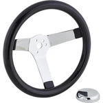 Speedway Classic Solid Spoke 12 Inch Black Steering Wheel - No Holes. Fixed Price $52.99.