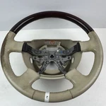 2003-2006 Lincoln Navigator Leather Wood Steering Wheel Oem 30328471 Tan Aviator. Fixed Price $95.00.