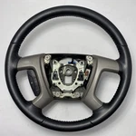 Chevrolet Gmc Tahoe Yukon Silverado Steering Wheel Black Ebony Leather 07-14 Oem. Fixed Price $89.99.