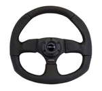 Nrg Rst 009R 320MM Flat Bottom Reinforced Black Leather Sport Steering Wheel. Fixed Price $141.95.