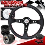 Deep Dish Black Steering Wheel For 03-15 Accord + Quick Release Hub Extender. Fixed Price $75.99.
