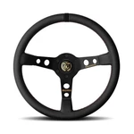 Momo MOD.07 Anniversario Steering Wheel 350MM Black Leather Spokes Nfc. Fixed Price $449.00.
