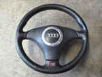 S-line Sport Steering Wheel Audi Tt Leather Black 8N7419091. Fixed Price $232.51.