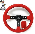 New Reinforced Nrg Innovations Steering Wheel RST-006RR-BS + Uspl Air Freshener. Fixed Price $147.40.