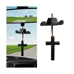 Norkmdi Cowboy Hat Car Charm, Cute Mini Vehicle Rear View Mirror Hanging Pend.... Fixed Price $9.39.