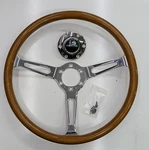 Nrg Reinforced Steering Wheel (360MM) Classic Wood Grain W/chrome Cutout. Fixed Price $135.00.