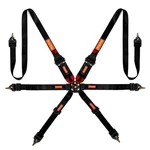 Momo MO1255120002 Corsa 6 Point Harness Black Hans Camlock Clip-in. Fixed Price $430.65.