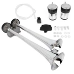Air Horn System Kit For Car Truck 12V Loud Dual Trumpet Train Chrome Color. Fixed Price $45.63.