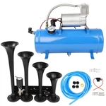 4 Trumpet 12V Train 150 Db Air Horn With 1.6 Gal Tank Psi Compressor. Fixed Price $110.34.