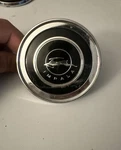 1964 Chevy Impala Steering Wheel Center Cap/ Button Bezel Assembly. Fixed Price $75.00.