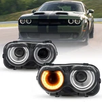 Pair Led Headlights Halogen Lamps Projector For 2015-2023 Dodge Challenger. Fixed Price $142.67.