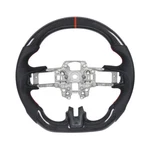 Steering Wheel Real Carbon Fiber Flat Sport Ford Mustang 18-24 Kyostar. Fixed Price $310.60.