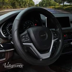 Valleycomfy Microfiber Leather Steering Wheel Cover Universal 15 Inch(black). Fixed Price $21.49.