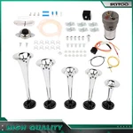 For Car Truck Train 5 Trumpet Dixieland Musical Horn Air Silver Plastic. Fixed Price $46.45.