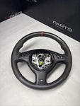 Bmw Steering Wheel 01-06 E46 M3 Manual Custom Wrapped Red Stripe. Fixed Price $250.00.