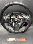 11-15 Honda Cr-z Black With Red Stitch Steering Wheel Rare S+ Button Oem Used. Fixed Price $130.00.