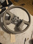 2008 Mazda Tribute Ford Escape Steering Wheel W/ Cruise Control Vinyl Beige Oem. Fixed Price $66.00.