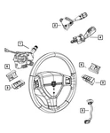 Genuine Mopar Steering Wheel Wiring 68039635AA. Fixed Price $7.34.
