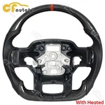 Real Carbon Fiber Steering Wheel With Heated Fit 2021-2026 Ford F150 Raptor. Fixed Price $359.00.