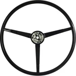 Reproduction 16" Black 3 Spoke Steering Wheel For 1967 Mustang And Cougar. Fixed Price $169.98.