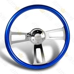 W-power 432MM Blue Wood Grip 5-HOLE 17" Aluminum Chrome Spoke Steering Wheel. Fixed Price $135.24.