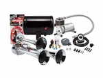 Kleinn Air Horns HK3 Complete Triple Package - Chrome. Fixed Price $439.95.