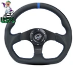 Nrg Flat Bottom Blue Stitch And Center Mark RST-024MB-R-BL + Uspl Air Freshene. Fixed Price $1176.00.