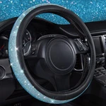 Car Pass Mint Diamond Black Leather Steering Wheel Cover, Bling Blue Crystal .... Fixed Price $27.34.