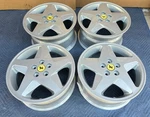 17 Newly Restored Ferrari Gts Gtb 348TB Oem Factory Original Wheels Rims.. Fixed Price $3996.00.