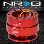 Universal Nrg Steering Wheel Short 6-HOLE Gen 2.0 Quick Release Adaptor Kit Red. Fixed Price $112.00.