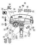 Genuine Mopar Remote Radio Switch Right 4608828AA. Fixed Price $23.35.