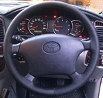 For Toyota Land Cruiser 100-SERIES Black Italian Leather Steering Wheel Cover. Fixed Price $42.87.