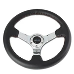 Nrg 35CM Leather Red Stitch 3"DEEP Dish Chrome Spokes Steering Wheel ST-036CH. Fixed Price $160.58.