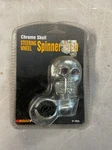 Vintage Roadpro Chrome Skull Steering Wheel Spinner W/adjustable Clamp RP-70030. Fixed Price $15.00.