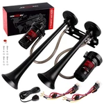 Cenzhiwen Dual 2-TRUMPET Metal Air Horn For Truck Kit With COMPRESSORS-12V .... Fixed Price $86.51.