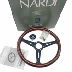 Nardi Classic 360MM Steering Wheel Mahogany Wood With Black Spokes Brand New. Fixed Price $99.00.