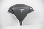 2016-2021 Tesla Model X Driver Steering Wheel Airbag Plastic W/ Silver Trim Oem. Fixed Price $175.99.