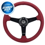 New Nrg Steering Wheel 1.5" Deep Burgundy Alcantara 350MM RST-037MB-BUA. Fixed Price $220.00.