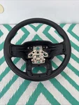 Oem 2021-2024 Ford F150 Black Leather Steering Wheel ML3B-3600-JF319W Bented!!. Fixed Price $87.40.