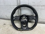 2018 Audi S5 Black Leather Red Thread Steering Wheel Oem. Fixed Price $239.95.