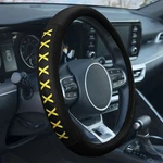 Fh Group Genuine Leather Lace-up Car Steering Wheel Cover Fits 14.5 -15.5". Fixed Price $22.99.