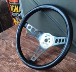 12" Steering Wheel Black Chrome 3-SPOKE Superior 500 Custom Street Hot Rat Rod. Fixed Price $37.50.