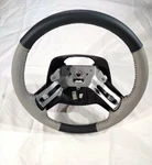 97-01 Jeep Cherokee Xj Wrangler Black & Gray New Leather Steering Wheel Upgrade. Fixed Price $499.95.