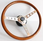 Steering Wheel Chrome Fits For Lancia Beta Spider Hpe Coupe Gamma Wooden. Fixed Price $266.43.