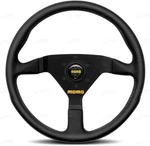 Momo Steering Wheel Mod 78 Black Leather 350MM. Fixed Price $249.00.