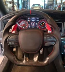Carbon Fiber Steering Wheel For Dodge Charger Durango Srt Hellcat 15+ No Heated. Fixed Price $249.00.