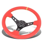 Nrg 350MM Red Leather+center Mark 3" Deep Racing Steering Wheel ST-006RR-YS-Y. Fixed Price $124.20.