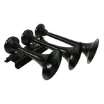 Train Horns Inline 3 Trumpet Metal Air Kong Mk-i / Rv Truck Big Rig Blk. Fixed Price $149.95.