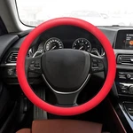 Hqrnyp Car Steering Wheel Cover, 13 To 14.17 Inches Non-slip Silicone Red. Fixed Price $12.20.