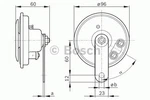 Genuine Bosch Air Horn - 0986320111. Fixed Price $10.87.
